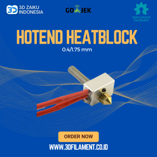 Zaiku 3D Printer Hotend Heatblock Kit 0.4/1.75 mm